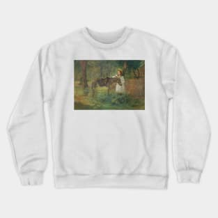 After the Ride by Julian Alden Weir Crewneck Sweatshirt